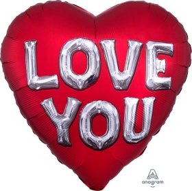 JUM:Satin Love You Balloon Letters