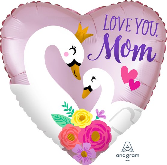 (image for) 18:Satin Love You Mom Swans