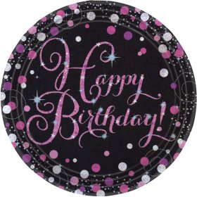 PL:Pink Celebration Paper Plates 8