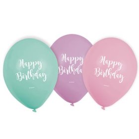 RET:HBD Pastel 9 inch Latex Balloons