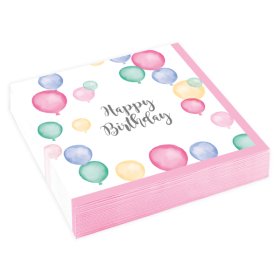 NA:Pastel Happy Birthday Napkins(Mini)20