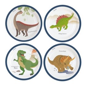 PL:Happy Dinosaur Paper Plates 23cm 8