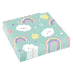 NA:Rainbow & Cloud Napkins 33cm 20