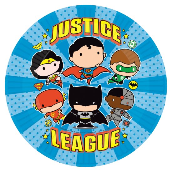 (image for) PL:Justice League Paper Plates 23cm 8