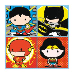 NA:Justice League Napkins 33cm 16