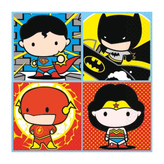 (image for) NA:Justice League Napkins 33cm 16