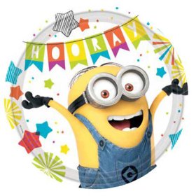 PL:Dispicable Me Paper Plates 23cm 8