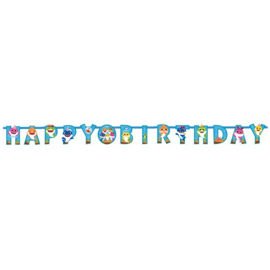 (image for) BA:Baby Shark Happy Bday Letter Banner