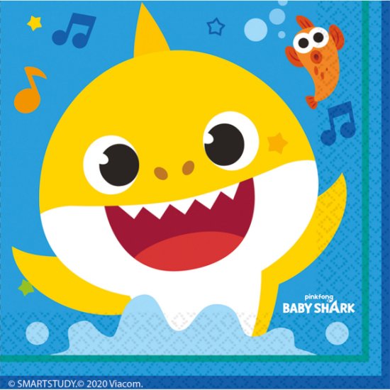 (image for) NA:Baby Shark Napkins 33cm 16