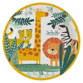 PL:Get Wild Paper Plates 23cm 8