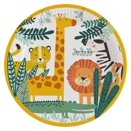 (image for) PL:Get Wild Paper Plates 23cm 8