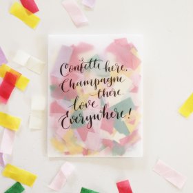 BOHO Tissue Confetti in Deco Envelope