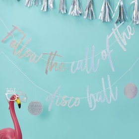 Follow The Call - Disco Ball Bunting