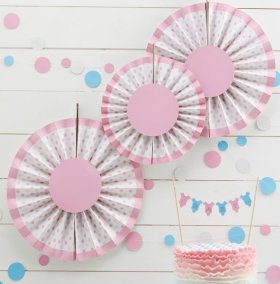 Round hanging Decorations - Pink