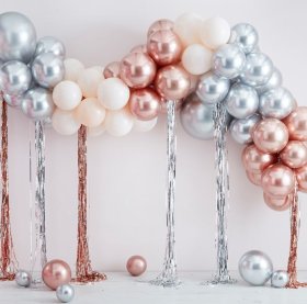 Chrome & Cream Balloon Arch Kit 95