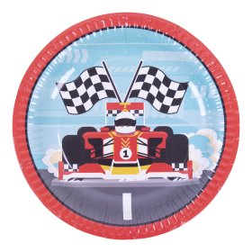 PL:Racing Car Paper Plates 23cm 8