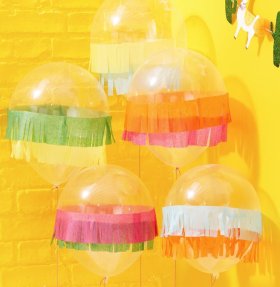 12:Clear Balloons With Tissue Fringes 5