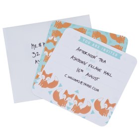 Woodlands Fox Invitations