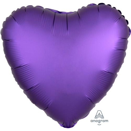 18:Satin Luxe Purple Royale Heart