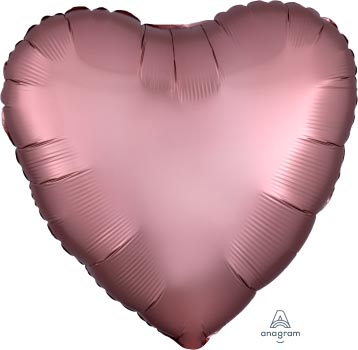18:Satin Luxe Rose Copper Heart