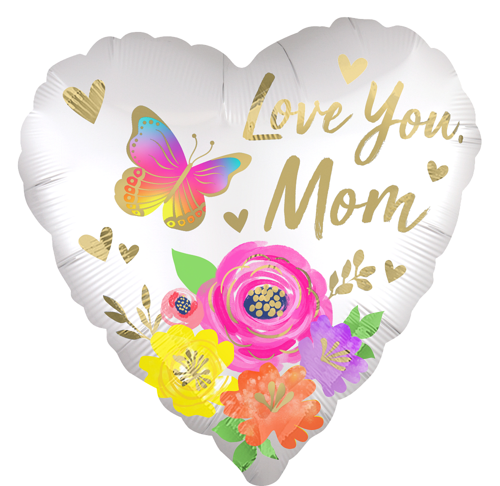 JUM:Love You Mom Satin Floral