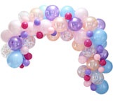 Pink,Purple,Blue,Peach-Balloon Arch 80