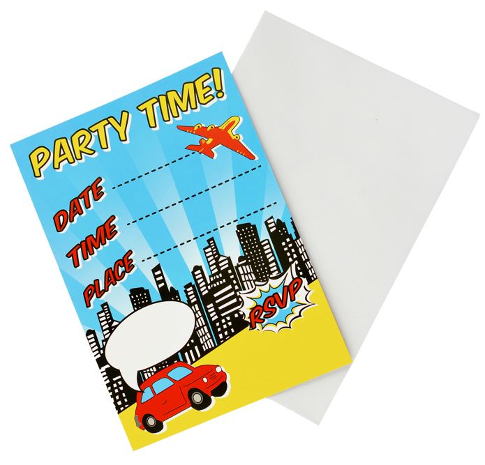 Pop Art Party Invitations 10