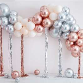 Chrome & Cream Balloon Arch Kit 95