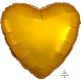 18:Metallic Gold Heart