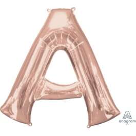 LET:Letter Rose Gold A