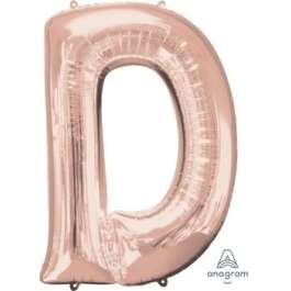 LET:Letter Rose Gold D