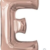 LET:Letter Rose Gold E