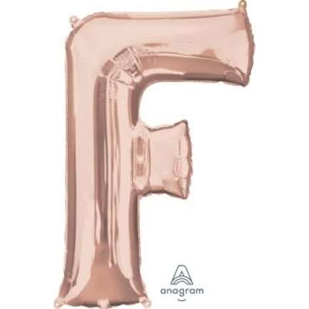 LET:Letter Rose Gold F