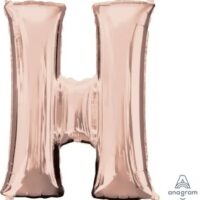 LET:Letter Rose Gold H