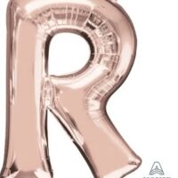 LET:Letter Rose Gold R