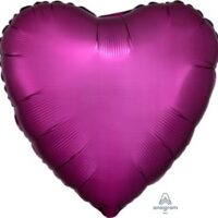 18:Satin Luxe Pomegranate Heart