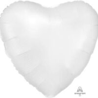 18:Satin Luxe White Satin Heart