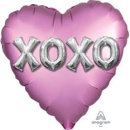 18:Satin XOXO Balloon Letters