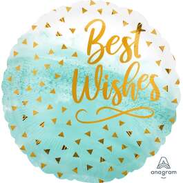 18:Best Wishes Gold Confetti