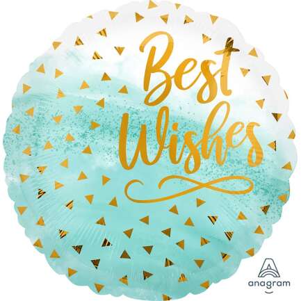 18:Best Wishes Gold Confetti