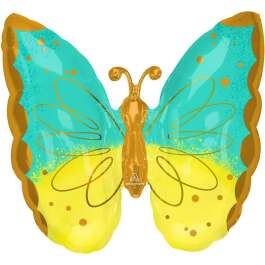 SS:Teal & Yellow Butterfly