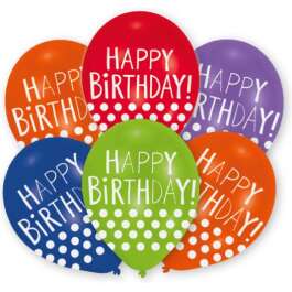 RET:Happy Birthday Dots Latex Balloons 6