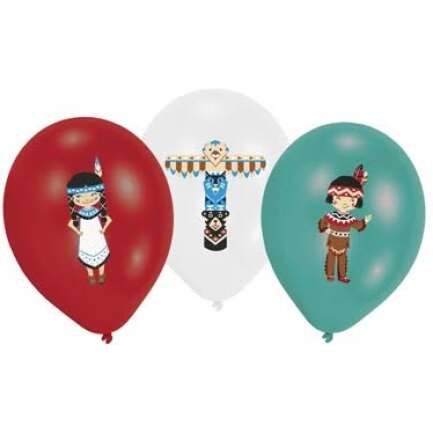 RET:Tepee & Tomahawk Latex Balloons 6