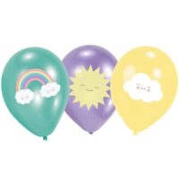 RET:Rainbow & Cloud Latex Balloons 6