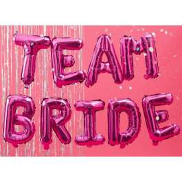 Hot Pink -Team Bride Balloon Bunting