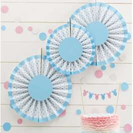 Round Hanging Decorations – Blue