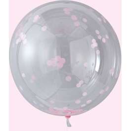 ORB Balloon – Large Pink Confetti