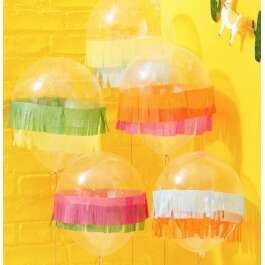 12:Clear Balloons With Tissue Fringes 5