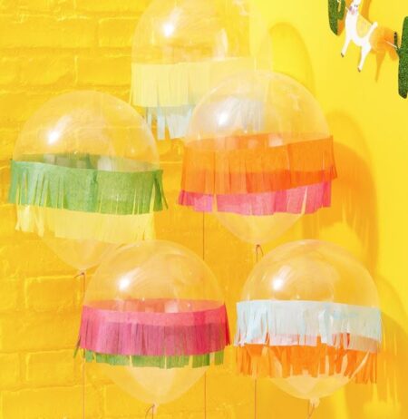 12:Clear Balloons With Tissue Fringes 5