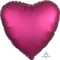 18:Satin Luxe Pomegranate Heart